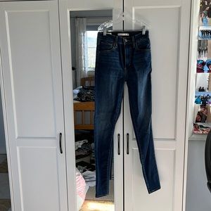 Levi’s Dark Blue Mile High Skinny Jeans